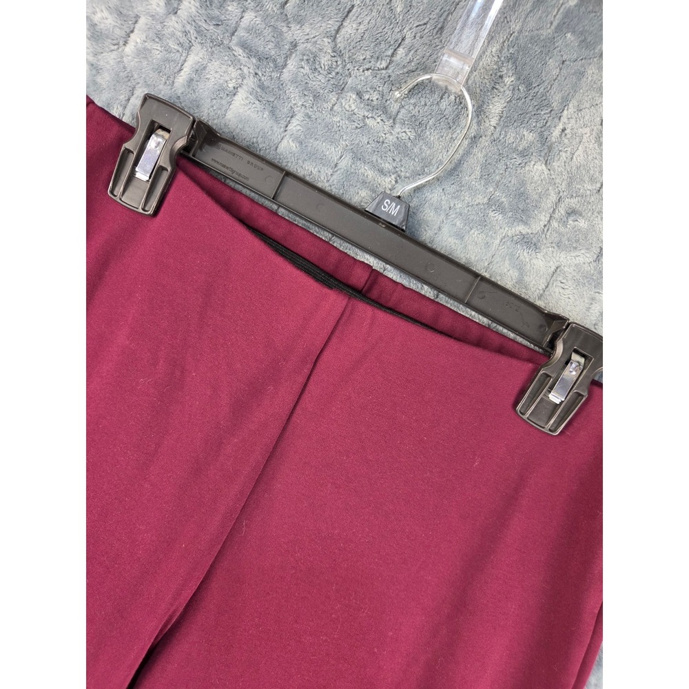 Chicos Burgundy Pull On Leggings Size 0 US 4 Wine Red Skinny Ponte Pants
